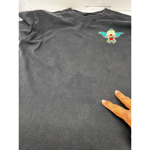 Krusty Burger Black Tshirt Label Unknown Men's Size Unknown Pre-Owned Fair - Picture 6 of 8